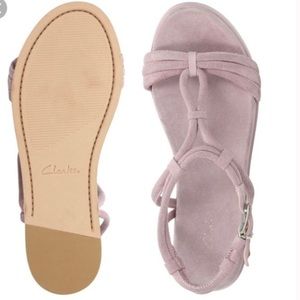 Clark’s Agean Sun Pink Suede sandal
